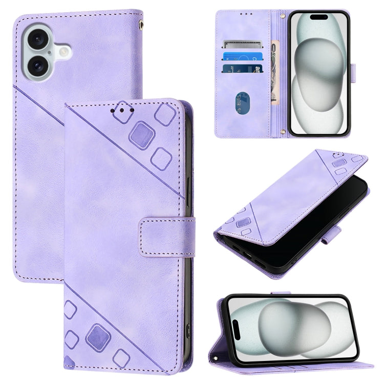 肌膚觸感壓紋皮革手機殼，適用於 iPhone 17 Pro Max、iPhone 17 Pro、iPhone 17、iPhone Air、iPhone SE 2024、iPhone 16 Pro Max、iPhone 16 Pro、iPhone 16 Plus