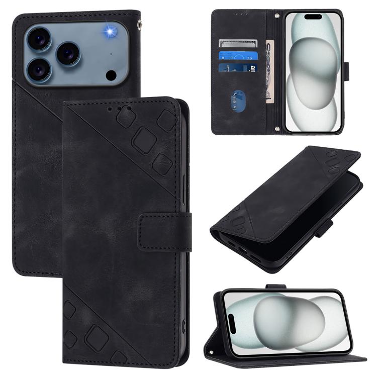 肌膚觸感壓紋皮革手機殼，適用於 iPhone 17 Pro Max、iPhone 17 Pro、iPhone 17、iPhone Air、iPhone SE 2024、iPhone 16 Pro Max、iPhone 16 Pro、iPhone 16 Plus