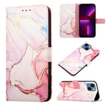 PT003 大理石紋翻蓋皮革手機殼，適用於 iPhone 15 Pro Max、iPhone 15 Pro、iPhone 15 Plus、iPhone 15、iPod Touch 7 / 6 / 5