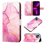 PT003 大理石紋翻蓋皮革手機殼，適用於 iPhone 15 Pro Max、iPhone 15 Pro、iPhone 15 Plus、iPhone 15、iPod Touch 7 / 6 / 5