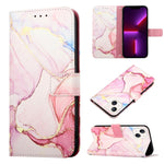 PT003 大理石紋翻蓋皮革手機殼，適用於 iPhone 15 Pro Max、iPhone 15 Pro、iPhone 15 Plus、iPhone 15、iPod Touch 7 / 6 / 5