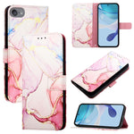 PT003 大理石紋翻蓋皮革手機殼，適用於 iPhone 15 Pro Max、iPhone 15 Pro、iPhone 15 Plus、iPhone 15、iPod Touch 7 / 6 / 5