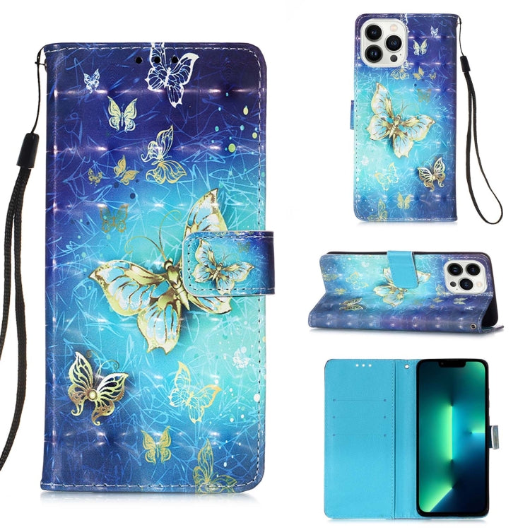 3D 繪畫橫向翻蓋皮革手機殼，適用於 iPhone 16 Pro、iPhone 16 Plus、iPhone 16、iPhone 15 Pro Max、iPhone 15 Pro、iPhone 15 Plus