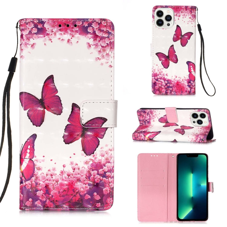 3D 繪畫橫向翻蓋皮革手機殼，適用於 iPhone 16 Pro、iPhone 16 Plus、iPhone 16、iPhone 15 Pro Max、iPhone 15 Pro、iPhone 15 Plus