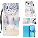 3D 繪畫橫向翻蓋皮革手機殼，適用於 iPhone 16 Pro、iPhone 16 Plus、iPhone 16、iPhone 15 Pro Max、iPhone 15 Pro、iPhone 15 Plus