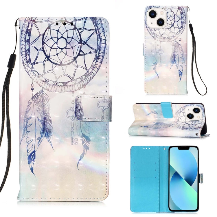3D 繪畫橫向翻蓋皮革手機殼，適用於 iPhone 16 Pro、iPhone 16 Plus、iPhone 16、iPhone 15 Pro Max、iPhone 15 Pro、iPhone 15 Plus