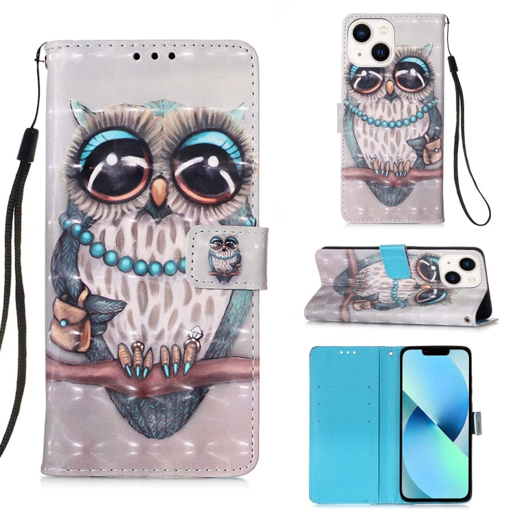 3D 繪畫橫向翻蓋皮革手機殼，適用於 iPhone 16 Pro、iPhone 16 Plus、iPhone 16、iPhone 15 Pro Max、iPhone 15 Pro、iPhone 15 Plus