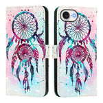 3D 繪畫橫向翻蓋皮革手機殼，適用於 iPhone 17e / 16e、iPhone 17 Pro Max、iPhone 17 Pro、iPhone 17、iPhone Air、iPhone 16 Pro Max