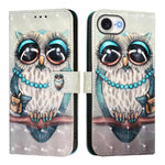 3D 繪畫橫向翻蓋皮革手機殼，適用於 iPhone 17e / 16e、iPhone 17 Pro Max、iPhone 17 Pro、iPhone 17、iPhone Air、iPhone 16 Pro Max