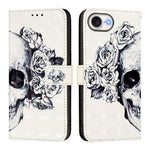 3D 繪畫橫向翻蓋皮革手機殼，適用於 iPhone 17e / 16e、iPhone 17 Pro Max、iPhone 17 Pro、iPhone 17、iPhone Air、iPhone 16 Pro Max