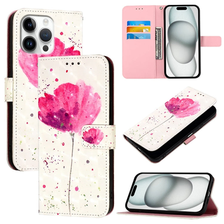 3D 繪畫橫向翻蓋皮革手機殼，適用於 iPhone 17e / 16e、iPhone 17 Pro Max、iPhone 17 Pro、iPhone 17、iPhone Air、iPhone 16 Pro Max