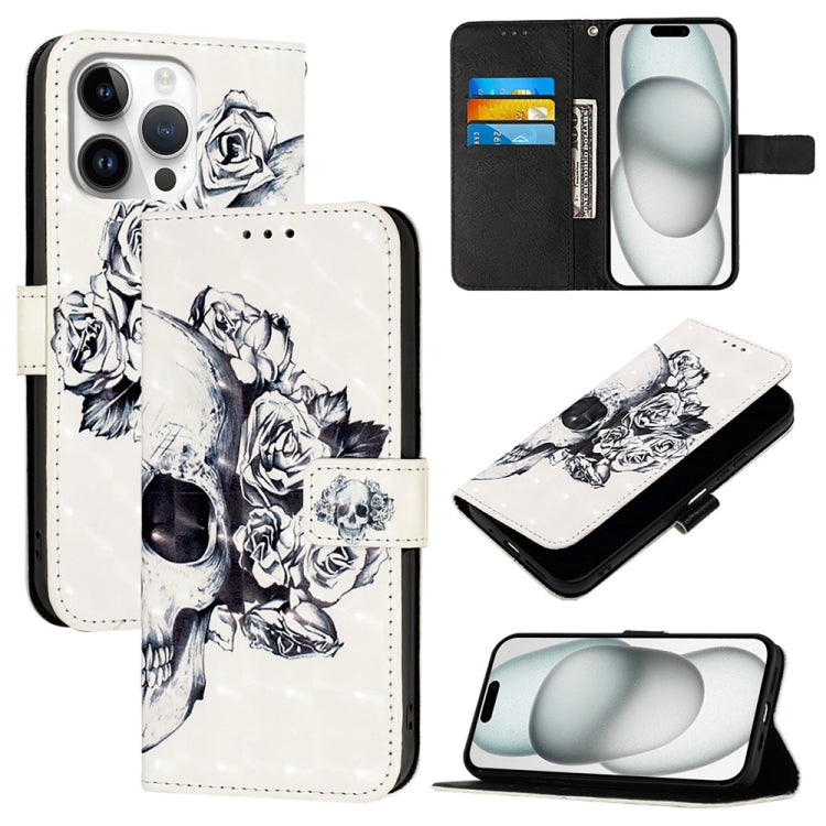 3D 繪畫橫向翻蓋皮革手機殼，適用於 iPhone 17e / 16e、iPhone 17 Pro Max、iPhone 17 Pro、iPhone 17、iPhone Air、iPhone 16 Pro Max