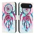 3D 繪畫橫向翻蓋皮革手機殼，適用於 iPhone 17e / 16e、iPhone 17 Pro Max、iPhone 17 Pro、iPhone 17、iPhone Air、iPhone 16 Pro Max