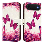 3D 繪畫橫向翻蓋皮革手機殼，適用於 iPhone 17e / 16e、iPhone 17 Pro Max、iPhone 17 Pro、iPhone 17、iPhone Air、iPhone 16 Pro Max