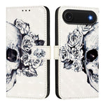3D 繪畫橫向翻蓋皮革手機殼，適用於 iPhone 17e / 16e、iPhone 17 Pro Max、iPhone 17 Pro、iPhone 17、iPhone Air、iPhone 16 Pro Max
