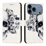 3D 繪畫橫向翻蓋皮革手機殼，適用於 iPhone 17e / 16e、iPhone 17 Pro Max、iPhone 17 Pro、iPhone 17、iPhone Air、iPhone 16 Pro Max