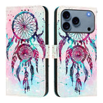 3D 繪畫橫向翻蓋皮革手機殼，適用於 iPhone 17e / 16e、iPhone 17 Pro Max、iPhone 17 Pro、iPhone 17、iPhone Air、iPhone 16 Pro Max
