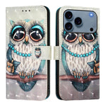 3D 繪畫橫向翻蓋皮革手機殼，適用於 iPhone 17e / 16e、iPhone 17 Pro Max、iPhone 17 Pro、iPhone 17、iPhone Air、iPhone 16 Pro Max