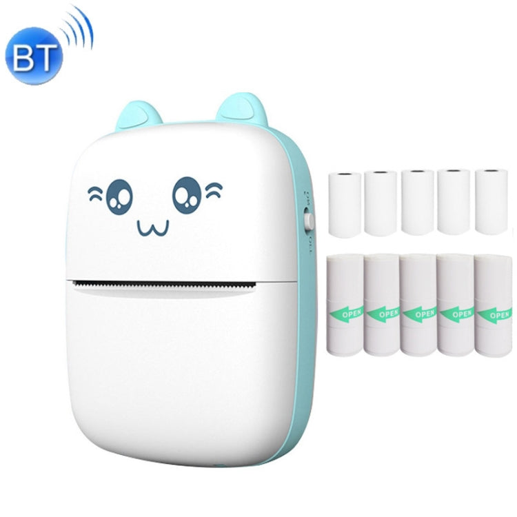 C9 迷你藍牙無線熱感印表機，附 1 捲紙，附 5 張紙，附 10 張紙，附 5 張貼紙紙，附 5 張紙及 5 張貼紙，附 5 張紙、5 張貼紙及 3 色紙