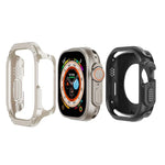 2 合 1 PC 混合 TPU 防護錶殼，適用於 Apple Watch Series 6 / 5 / 4 / SE 44mm，適用於 Apple Watch Series 6 / 5 / 4 / SE 40mm，適用於 Apple Watch Ultra 3 / 2 / 1 49mm，適用於 Apple Watch Series 9 / 8 / 7 45mm，適用於 Apple Watch Series 9 / 8 / 7 41mm