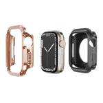 2 合 1 PC 混合 TPU 防護錶殼，適用於 Apple Watch Series 6 / 5 / 4 / SE 44mm，適用於 Apple Watch Series 6 / 5 / 4 / SE 40mm，適用於 Apple Watch Ultra 3 / 2 / 1 49mm，適用於 Apple Watch Series 9 / 8 / 7 45mm，適用於 Apple Watch Series 9 / 8 / 7 41mm
