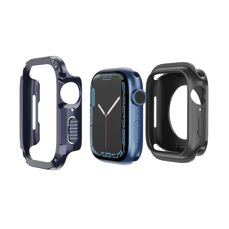 2 合 1 PC 混合 TPU 防護錶殼，適用於 Apple Watch Series 6 / 5 / 4 / SE 44mm，適用於 Apple Watch Series 6 / 5 / 4 / SE 40mm，適用於 Apple Watch Ultra 3 / 2 / 1 49mm，適用於 Apple Watch Series 9 / 8 / 7 45mm，適用於 Apple Watch Series 9 / 8 / 7 41mm