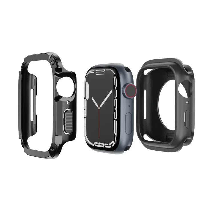 2 合 1 PC 混合 TPU 防護錶殼，適用於 Apple Watch Series 6 / 5 / 4 / SE 44mm，適用於 Apple Watch Series 6 / 5 / 4 / SE 40mm，適用於 Apple Watch Ultra 3 / 2 / 1 49mm，適用於 Apple Watch Series 9 / 8 / 7 45mm，適用於 Apple Watch Series 9 / 8 / 7 41mm