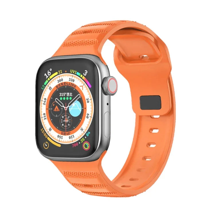 點狀紋理氟橡膠錶帶，適用於 Apple Watch 42mm，Apple Watch 38mm