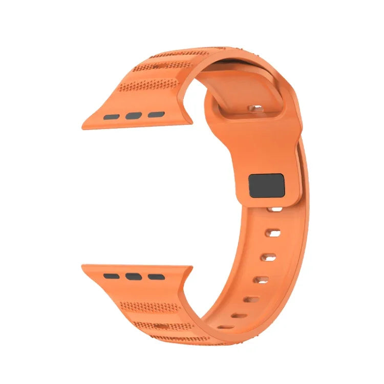 點狀紋理氟橡膠錶帶，適用於 Apple Watch 42mm，Apple Watch 38mm