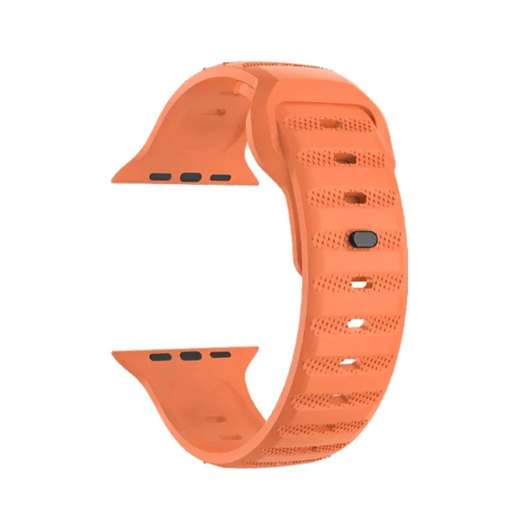 點狀紋理氟橡膠錶帶，適用於 Apple Watch 42mm，Apple Watch 38mm