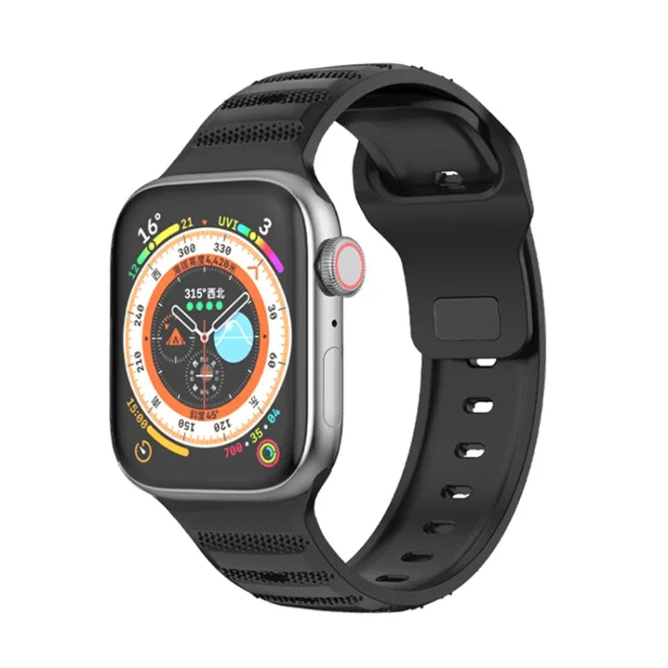 點狀紋理氟橡膠錶帶，適用於 Apple Watch 42mm，Apple Watch 38mm