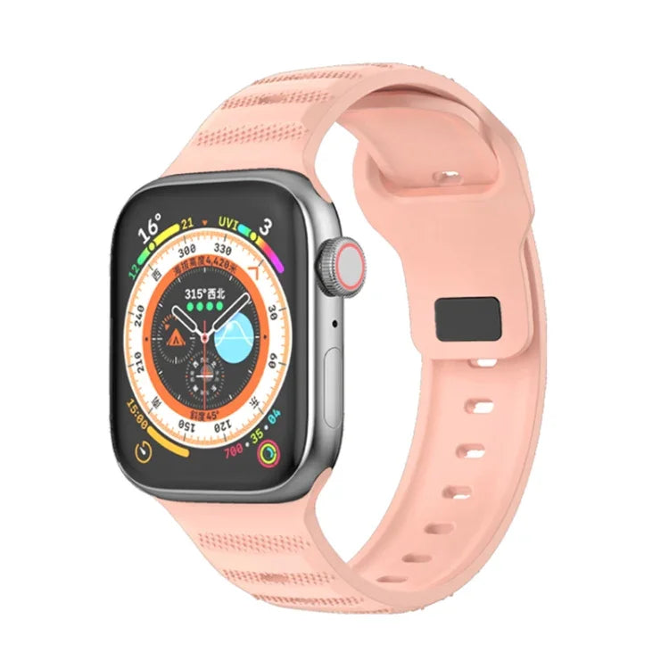 點狀紋理氟橡膠錶帶，適用於 Apple Watch 42mm，Apple Watch 38mm