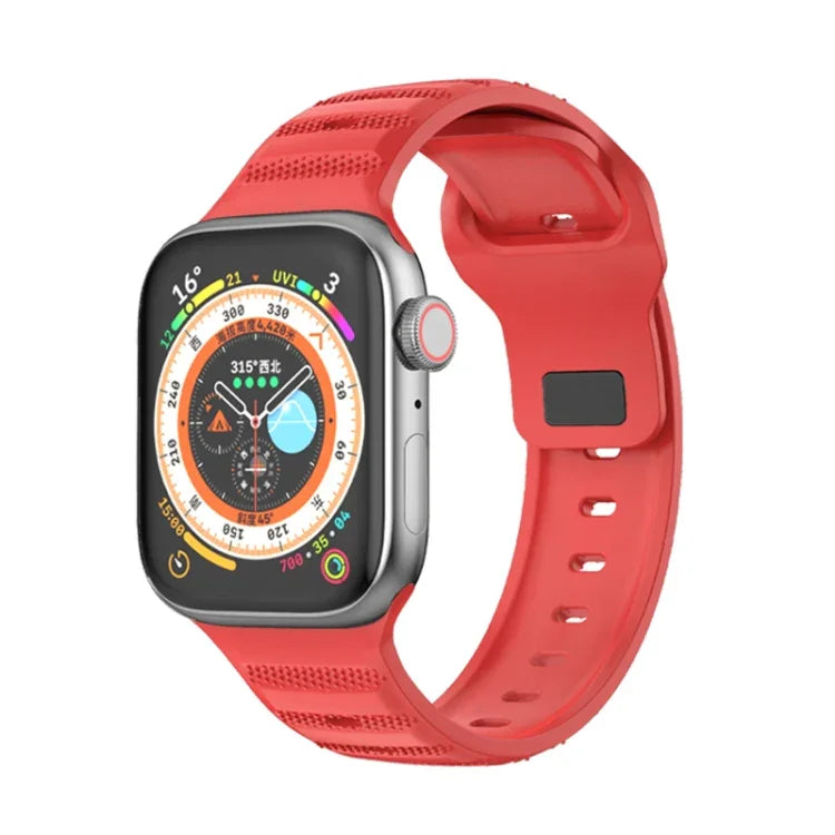 點狀紋理氟橡膠錶帶，適用於 Apple Watch 42mm，Apple Watch 38mm