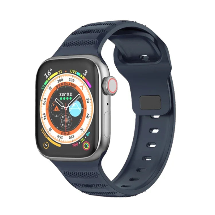 點狀紋理氟橡膠錶帶，適用於 Apple Watch 42mm，Apple Watch 38mm