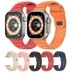 點狀紋理氟橡膠錶帶，適用於 Apple Watch 42mm，Apple Watch 38mm