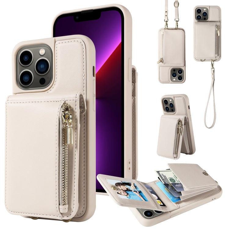 斜背掛繩拉鍊錢包皮革手機殼，適用於 iPhone 13 Pro、iPhone 13、iPhone 12 / 12 Pro、iPhone 12 Pro Max、iPhone 11 Pro Max、iPhone 11、iPhone 11 Pro、iPhone X / XS、iPhone XR