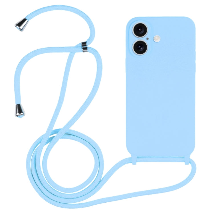 斜背掛繩液態矽膠手機殼，適用於 iPhone 16 Pro Max、iPhone 16 Pro、iPhone 16 Plus