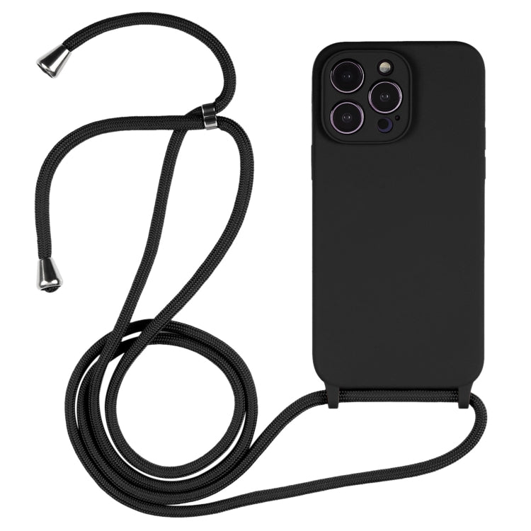 斜背掛繩液態矽膠手機殼，適用於 iPhone 16 Pro Max、iPhone 16 Pro、iPhone 16 Plus