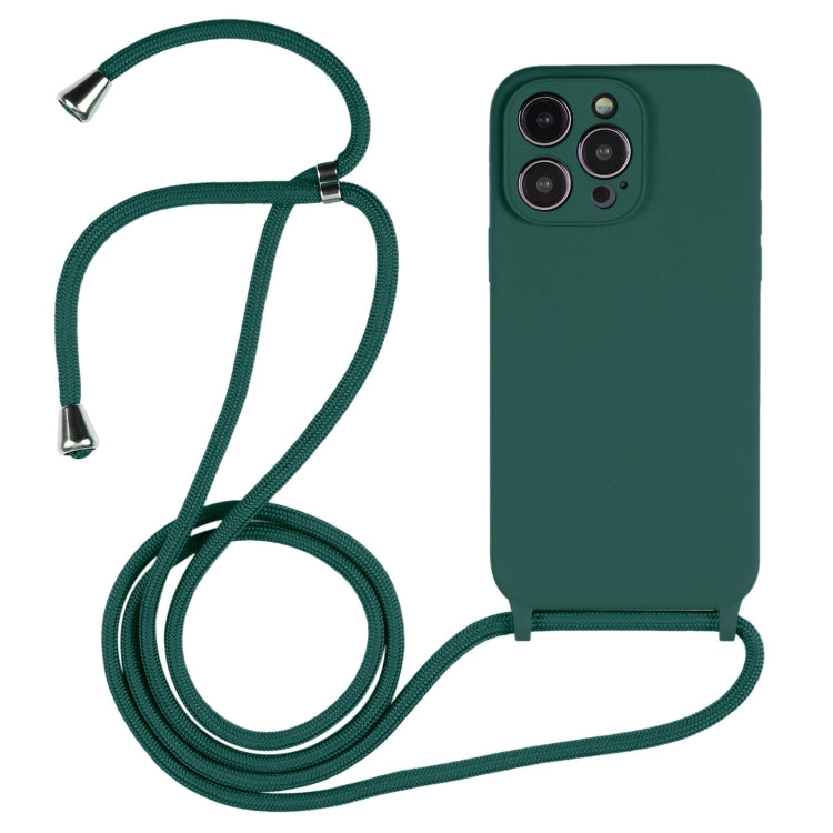 斜背掛繩液態矽膠手機殼，適用於 iPhone 16 Pro Max、iPhone 16 Pro、iPhone 16 Plus