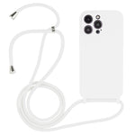 斜背掛繩液態矽膠手機殼，適用於 iPhone 16 Pro Max、iPhone 16 Pro、iPhone 16 Plus