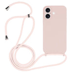 斜背掛繩液態矽膠手機殼，適用於 iPhone 17 Pro Max、iPhone 17 Pro、iPhone 17、iPhone Air
