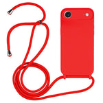 斜背掛繩液態矽膠手機殼，適用於 iPhone 17 Pro Max、iPhone 17 Pro、iPhone 17、iPhone Air