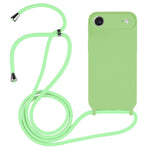 斜背掛繩液態矽膠手機殼，適用於 iPhone 17 Pro Max、iPhone 17 Pro、iPhone 17、iPhone Air