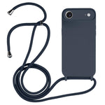 斜背掛繩液態矽膠手機殼，適用於 iPhone 17 Pro Max、iPhone 17 Pro、iPhone 17、iPhone Air