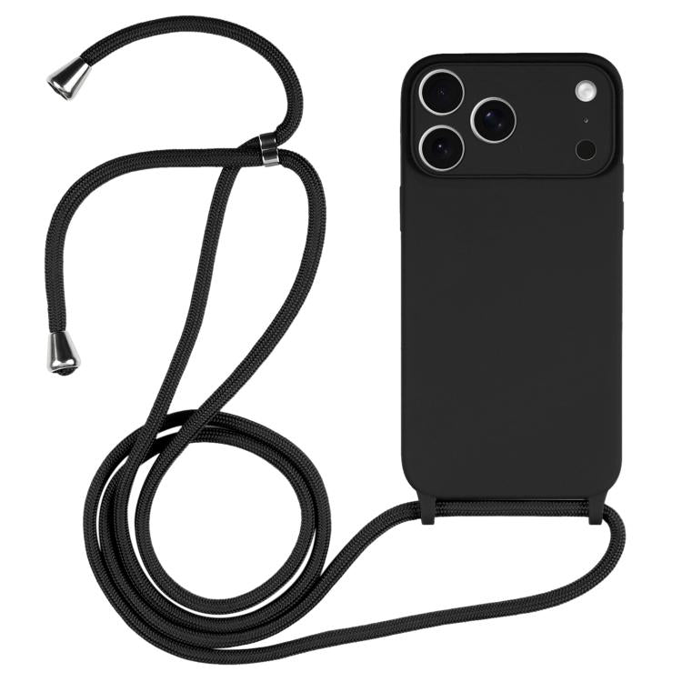 斜背掛繩液態矽膠手機殼，適用於 iPhone 17 Pro Max、iPhone 17 Pro、iPhone 17、iPhone Air