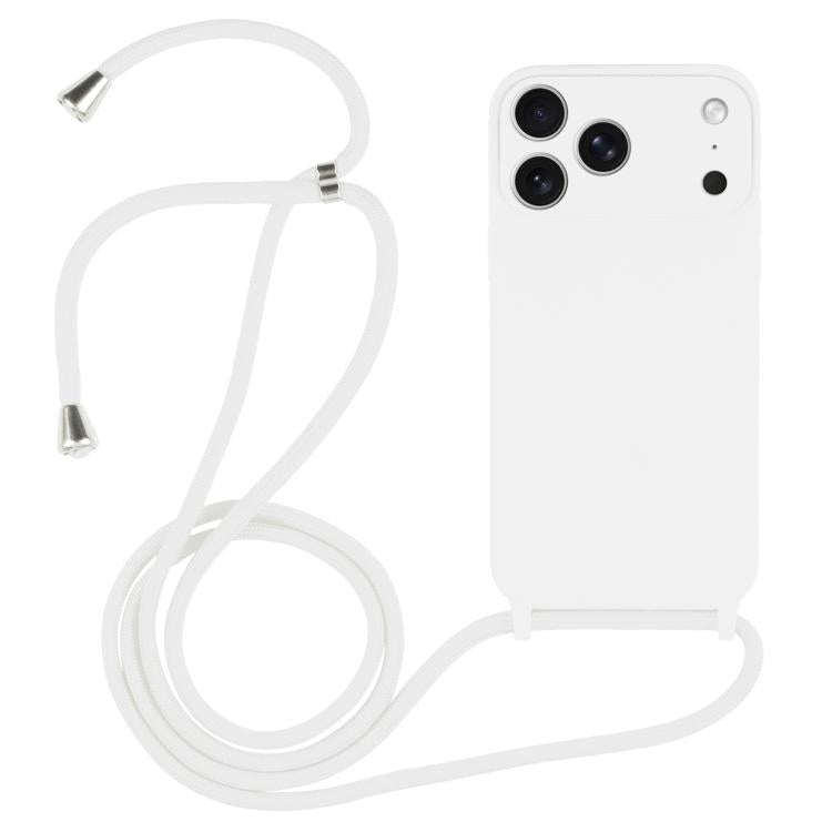 斜背掛繩液態矽膠手機殼，適用於 iPhone 17 Pro Max、iPhone 17 Pro、iPhone 17、iPhone Air