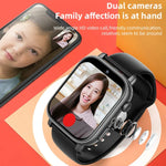UNIWA X1S 1.9 吋 IP67 防水 4G Android 8.1 雙鏡頭智慧手錶，支援體溫測量，1G+8G，2G+16G