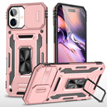 裝甲 PC + TPU 鏡頭保護手機殼，適用於 iPhone 16 Pro、iPhone 16 Plus、iPhone 16、iPhone 15 Pro Max、iPhone 15 Pro、iPhone 15 Plus