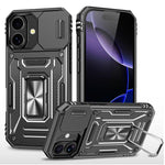 裝甲 PC + TPU 鏡頭保護手機殼，適用於 iPhone 17e / 16e、iPhone 17 Pro Max、iPhone 17 Pro、iPhone 17、iPhone Air、iPhone 16 Pro Max