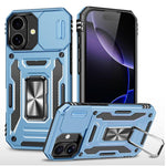 裝甲 PC + TPU 鏡頭保護手機殼，適用於 iPhone 17e / 16e、iPhone 17 Pro Max、iPhone 17 Pro、iPhone 17、iPhone Air、iPhone 16 Pro Max
